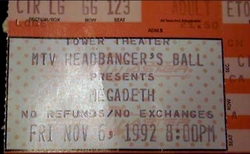 Megadeth / Suicidal Tendencies on Nov 6, 1992 [048-small]