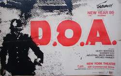 D.O.A. / Death Sentence / Shanghai Dog / Industrial Waste Banned / Witches Hammer on Dec 31, 1985 [506-small]