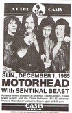 Motorhead / Sentinel Beast on Dec 1, 1985 [521-small]