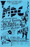 MDC / Tales of Terror / The Dicks / Authorities / Social Revenge on Mar 19, 1983 [530-small]