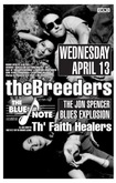 The Faith Healers / The Jon Spencer Blues Explosion / The Breeders on Apr 13, 1993 [296-small]