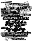 The Casualties / Krum Bums / Mouth Sewn Shut / Monster Squad / Pullout / Side Effects on Sep 2, 2009 [651-small]