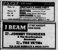 Defectors / Leftovers / Push on May 14, 1981 [726-small]