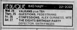 Defectors / Sixth Finger on Jun 27, 1981 [733-small]