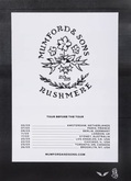 Tour Poster, Mumford & Sons on Mar 26, 2025 [488-small]
