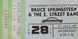 tags: Bruce Springsteen & The E Street Band, Ticket - Bruce Springsteen & The E Street Band on Jan 28, 1981 [719-small]