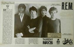 R.E.M. / Let's Active on May 26, 1983 [656-small]