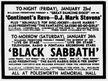 Black Sabbath on Jan 24, 1970 [558-small]