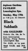 Black Sabbath / Gilliard on May 17, 1970 [097-small]