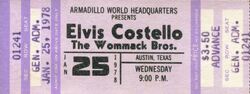 Elvis Costello / Attractions / The Wommack Brothers on Jan 25, 1978 [713-small]