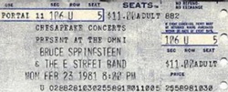 tags: Bruce Springsteen & The E Street Band, Ticket - Bruce Springsteen & The E Street Band on Feb 23, 1981 [051-small]