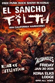El Sancho / Filth / Kauz of Affliction / The Alcohaoles on Jan 30, 2026 [963-small]