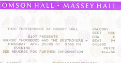 George Thorogood & The Destroyers on Apr 25, 1985 [377-small]