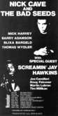 Nick Cave / Screamin' Jay Hawkins / Died Pretty on Nov 9, 1985 [393-small]