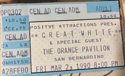 Great White / McAuley Schenker Group on Mar 2, 1990 [210-small]