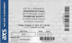Widespread Panic / Trombone Shorty & Orleans Avenue on Oct 17, 2014 [770-small]
