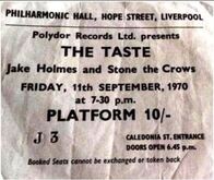 Taste / Stone The Crows / Jake Holmes on Sep 11, 1970 [370-small]