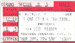 Iron Maiden / Vinnie Vincent Invasion on Jan 22, 1987 [177-small]