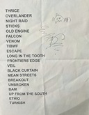 The Budos Band set list (signed), the Regency Ballroom, San Francisco, CA, Aug. 23, 2025, The Budos Band / Levitation Room on Aug 23, 2025 [865-small]