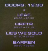 Barren / Lies We Sold / HRFTR / Leaf. on Feb 20, 2026 [944-small]