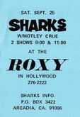 Sharks / Mötley Crüe on Sep 25, 1982 [176-small]