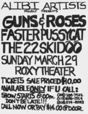 Guns N' Roses / Faster Pussycat / The 22 Skidoo on Mar 29, 1987 [322-small]