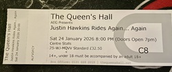 tags: Justin Hawkins, Edinburgh, Scotland, United Kingdom, Ticket, The Queen's Hall - Justin Hawkins on Jan 24, 2026 [999-small]