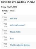 Johnny Winter / Poco / Flying Burrito Brothers / Hot Tuna / Mason Proffit on Jul 31, 1970 [304-small]