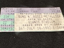 Guns N' Roses / Metallica / Faith No More on Jul 18, 1992 [333-small]