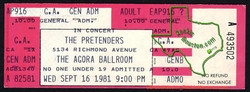 Pretenders / The Bureau on Sep 16, 1981 [647-small]