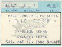 The Firm / Mason Ruffner on May 17, 1986 [802-small]