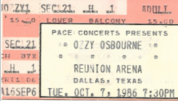 Ozzy Osbourne / Queensrÿche on Oct 7, 1986 [805-small]