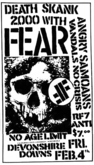 tags: Fear, Angry Samoans, The Vandals, RF7, Anti, Los Angeles, California, United States, Gig Poster, Advertisement, Devonshire Downs, California State University Northridge - Fear / Angry Samoans / The Vandals / RF7 / Anti / No Crisis on Feb 4, 1983 [440-small]