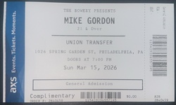 tags: Mike Gordon, Ticket - Mike Gordon on Mar 15, 2026 [757-small]