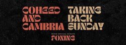 Coheed and Cambria / Taking Back Sunday / Foxing on Aug 26, 2025 [321-small]