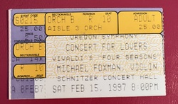 Oregon Symphony / Michael Forman, Violin on Feb 15, 1997 [412-small]
