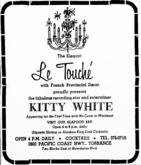 Kitty White @ Le Touché in Torrance - 6.18.65, tags: Kitty White, Torrance, California, United States, Advertisement - Kitty White on Jun 18, 1965 [532-small]