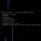Sisterhood of Sleep / Neonach / Violet Nox / Caldon Glover / The World Wide Web on Apr 18, 2026 [589-small]