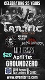 Tantric / Saving Darkness / Belfast 6 Pack / Lily Graves on Apr 1, 2026 [607-small]