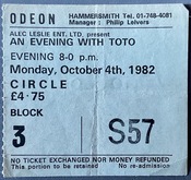 Toto on Oct 4, 1982 [321-small]