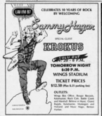 Sammy Hagar / Krokus on Oct 21, 1984 [170-small]