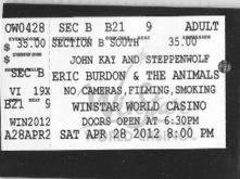 Eric Burdon And The Animals / The Animals / John Kay & Steppenwolf on Apr 28, 2012 [459-small]