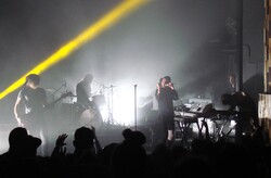 The Faint ~ Dapose, Clark Baechle, Todd Fink & Jacob Thiele, tags: The Faint, Santa Ana, California, United States, The Observatory - The Faint / White Arrows on Apr 15, 2013 [891-small]
