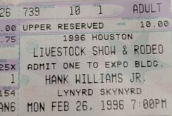 Hank Williams Jr. / Lynyrd Skynyrd on Feb 26, 1996 [552-small]
