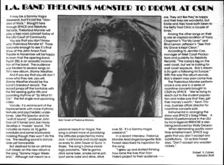 Preview: Thelonious Monster @ CSUN Student Union - 2.22.89, tags: Thelonious Monster, Los Angeles, California, United States, Article, USU Court of Community, California State University, Northridge - Thelonious Monster on Feb 22, 1989 [463-small]