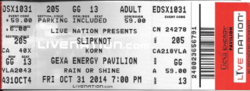Slipknot / Korn / King 810 on Oct 31, 2014 [795-small]