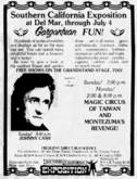 Montezuma's Revenge @ Del Mar Fairgrounds Grandstand for SoCal Exposition - 7.1.79, tags: Montezuma's Revenge (USA), Del Mar, California, United States, Advertisement, Del Mar Fairgrounds Grandstand - Montezuma's Revenge (USA) / Bill Green Orchestra on Jul 1, 1979 [169-small]