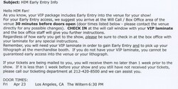 HIM ~ VIP reservation, tags: HIM, Los Angeles, California, United States, Ticket, The Wiltern - HIM / We Are the Fallen / Dommin / Drive A on Apr 23, 2010 [088-small]