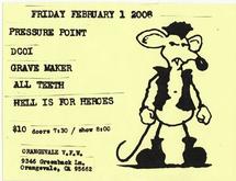 All Teeth / Grave Maker / Hell Is for Heroes / Pressure Point on Feb 1, 2008 [146-small]