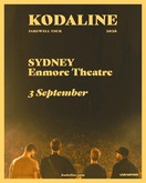 Kodaline on Sep 3, 2026 [886-small]